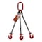 Hsi Three Leg Chain Slng, 9/32 in dia, 30ft L, Oblong Link to Grab Hook, 11,200lb Lmt 10TOG9/32-30 - alternate 1